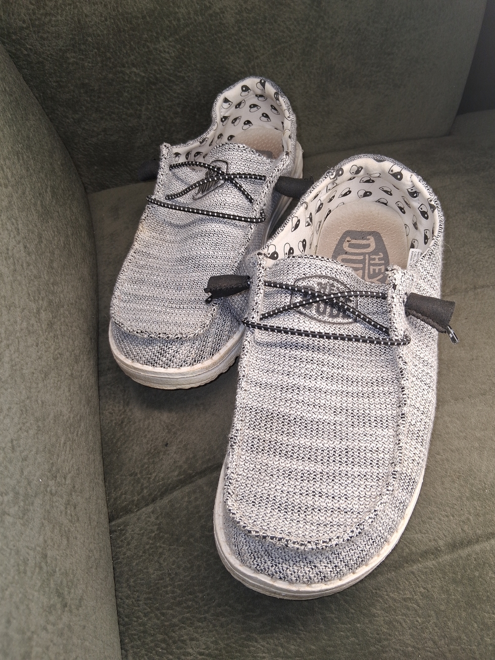 Hey Dude Lightweight Slip-On Loafers in Heather Gray